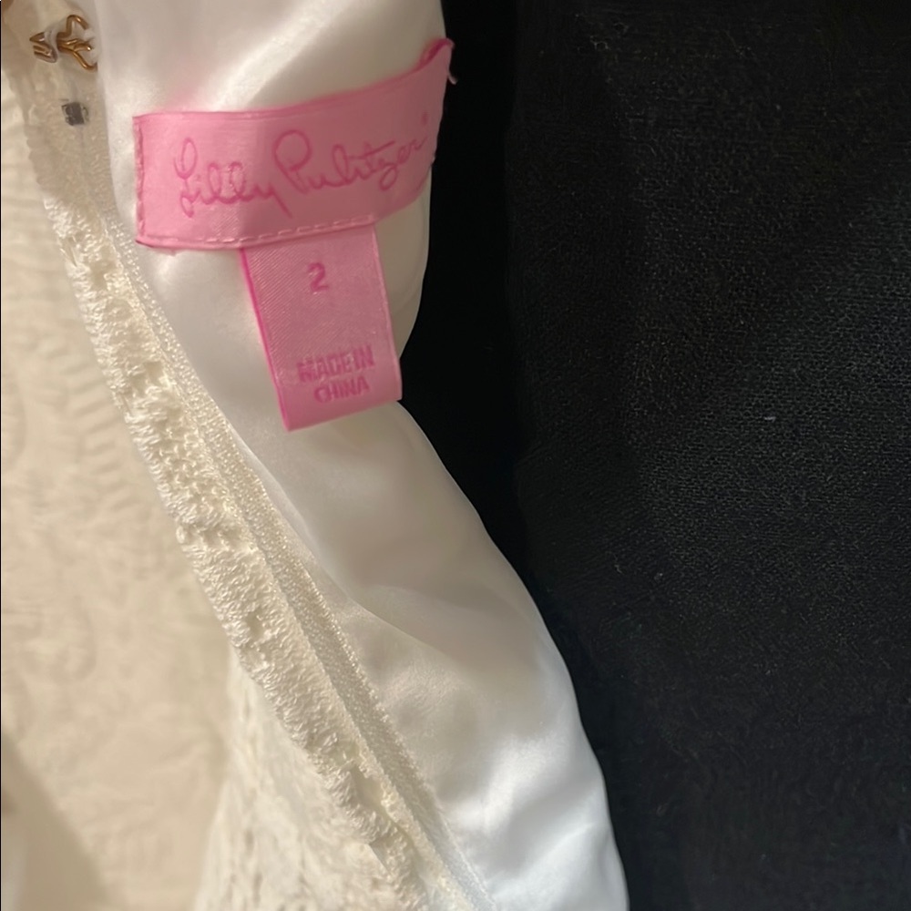 Lilly Pulitzer Mercer Lace White Lace‎ Dress, size 2 - Picture 10 of 14